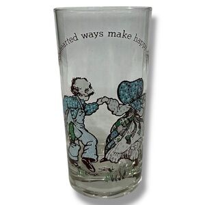 Vintage Holly Hobbie 1978 Drink Glass Lighthearted Ways Make Happy Days